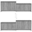 TV Cabinet Grey Sonoma 146.5x35x50 cm Engineered Wood