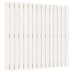 Wall Headboard White 95.5x3x90 cm Solid Wood Pine