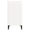 Bedside Cabinets 2 pcs High Gloss White 40x35x70cm Engineered Wood