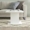 Coffee Table White 55.5x55.5x40 cm Engineered Wood