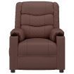 Massage Chair Brown Faux Leather