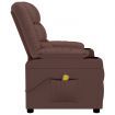 Massage Chair Brown Faux Leather