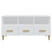 TV Cabinet High Gloss White 102x36x50 cm Engineered Wood