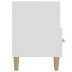 TV Cabinet High Gloss White 102x36x50 cm Engineered Wood