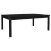 Garden Table Black 121x82.5x45 cm Solid Wood Pine