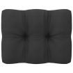 Garden Middle Sofas with Anthracite Cushions 2 pcs Solid Pinewood