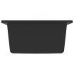 Kitchen Sink with Overflow Hole Black Granite