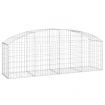 Arched Gabion Basket 200x50x60/80 cm Galvanised Iron