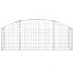 Arched Gabion Basket 200x50x60/80 cm Galvanised Iron