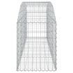 Arched Gabion Basket 200x50x60/80 cm Galvanised Iron