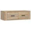 Hanging TV Cabinet Sonoma Oak 80x36x25 cm Engineered Wood