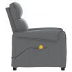 Massage Chair Grey Faux Leather