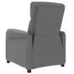 Massage Chair Grey Faux Leather