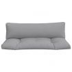 Pallet Cushions 2 pcs Grey Fabric