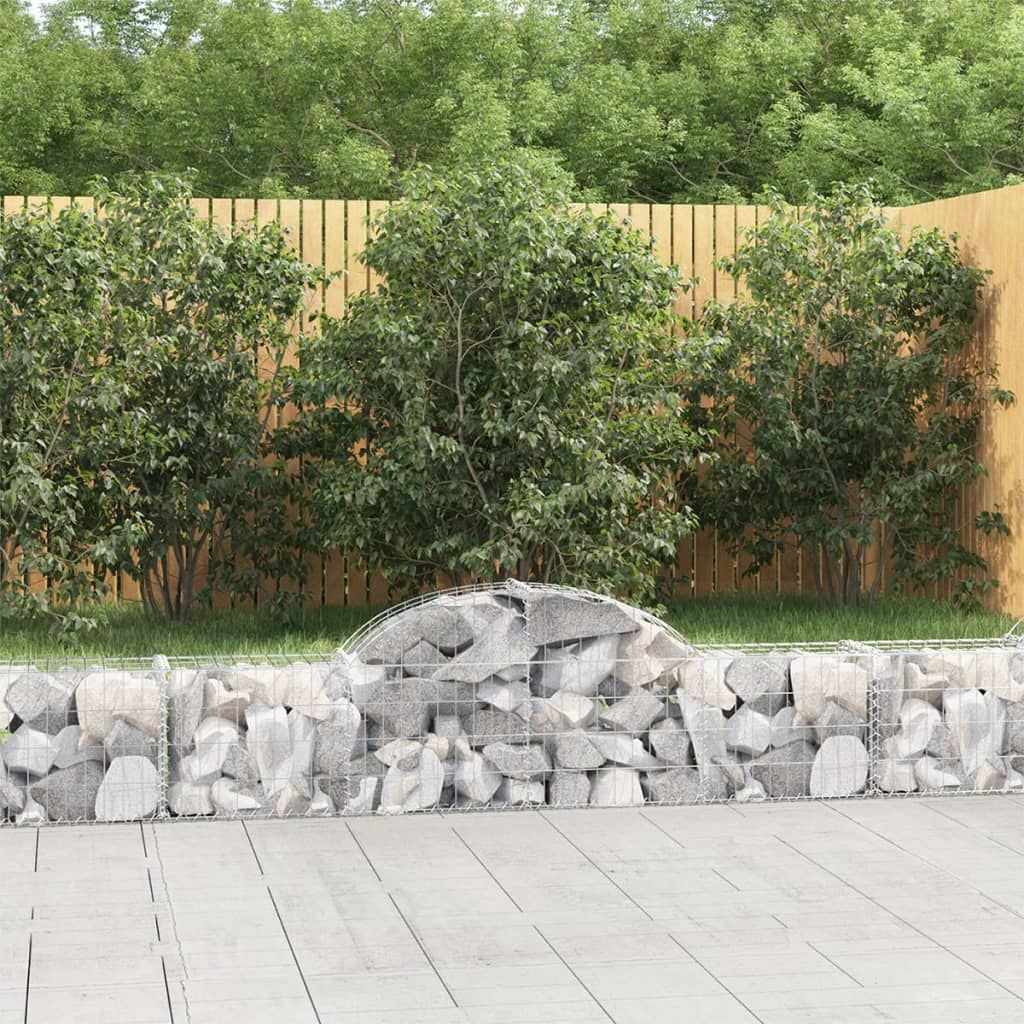 Arched Gabion Basket 200x30x40/60 cm Galvanised Iron