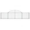 Arched Gabion Basket 200x30x40/60 cm Galvanised Iron