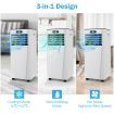 9000 BTU/2600W 3-in-1 Portable Air Conditioner with LED Display