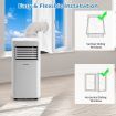 7000 BTU/2050W Portable Air Conditioner with 2 Fan Speeds & 4 Casters