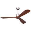 Ceiling Fan with 3 Wooden Blades for Bedroom & Patio