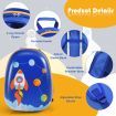 2 Pieces Kids Luggage Set with Extendable Handles for Kids