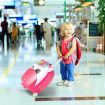 Children's Rolling Suitcase with Light-up Wheels for 3-6 Years