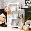 2-in-1 Kids Dollhouse with Large Space for Toddlers