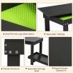 Wooden Kids Activity Table with Storage Shelf and Removable Tabletop-Coffee