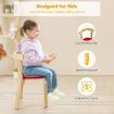 5 Pieces Wooden Kids Table and Chairs for Study & Snack & Play