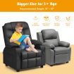 PU Leather Recliner with Cup Holder for Kids