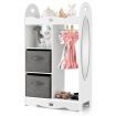 Kids Armoire Dresser with Mirror for Kids Room