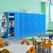 122cm Metal Storage Locker for Kids with Hanging Rod and Shelf