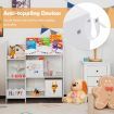 Bookshelf Toy Storage Box Display Shelf with Storage Bin for Kids