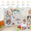 Bookshelf Toy Storage Display Shelf with Storage Rack for Kids