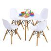 5-Piece Kids Table and 4 Chairs Set for Learning & Activity & Play