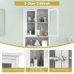 Over The Toilet Storage Cabinet with 2 Doors & Adjustable Shelf