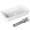 Bathroom Vessel Sink with Pop-up Drain