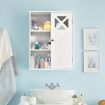 Wall-mounted Bathroom Medicine Cabinet with Adjustable Shelves