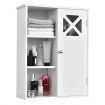 Wall-mounted Bathroom Medicine Cabinet with Adjustable Shelves