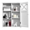 Wall-mounted Bathroom Medicine Cabinet with Adjustable Shelves