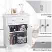 Cabinet with Drawer and Adjustable Shelf for Bathroom/Living Room