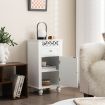 Bathroom Storage Cabinet with Solid Wood Legs for Living Room