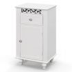 Bathroom Storage Cabinet with Solid Wood Legs for Living Room