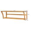 Bamboo Wall-Mounted Toilet Storage Shelf for Bathroom