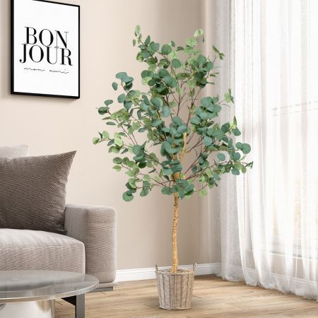 165CM Artificial Eucalyptus Tree for Living Room & Office & Home Decor