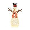 Lighted Standing Snowman with Ground Stakes for Decorations