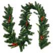 2.7m Pre-lit Christmas Pine Garland with 100 LED Lights