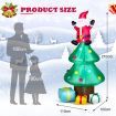 210 CM Blow-up Christmas Tree with Santa Claus for Lawn & Home &Party