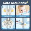 3Pcs Kids Bed Rail Bedrail King Side Guard Safety Barrier Toddler Child Cot Fence Adjustable Baby Protector Breathable Mesh Double Lock Smurfs