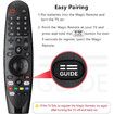 Voice Magic Remote AKB75855501 for LG AN-MR20GA AN-MR19BA Smart TV Magic Remote Replacement