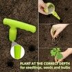 14pcs Seed Dispenser Planter Tool Set Adjustable Garden Seeder Sower with 5 Dial Settings Plant Dibber with Measurements